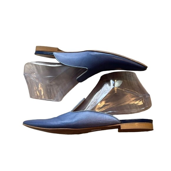 LAFAYETTE 148 NEW YORK Ombre Vento Pointed-Toe Suede Mules in Blue Size 37.5 - Picture 2 of 8